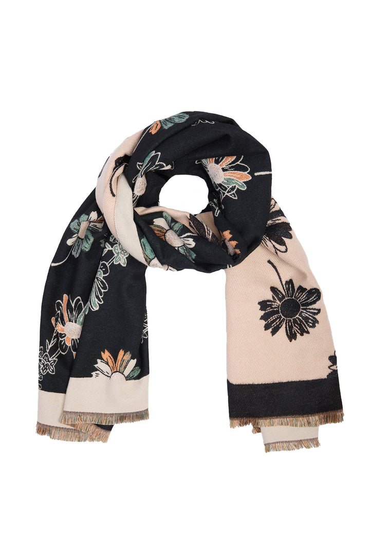 Floral Daisy Reversible Scarf