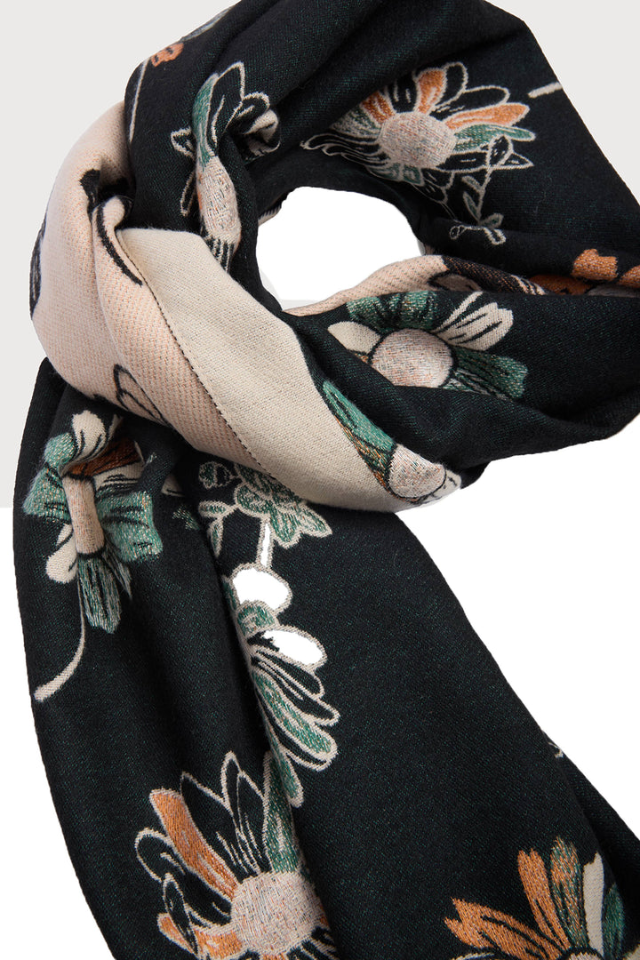 Floral Daisy Reversible Scarf