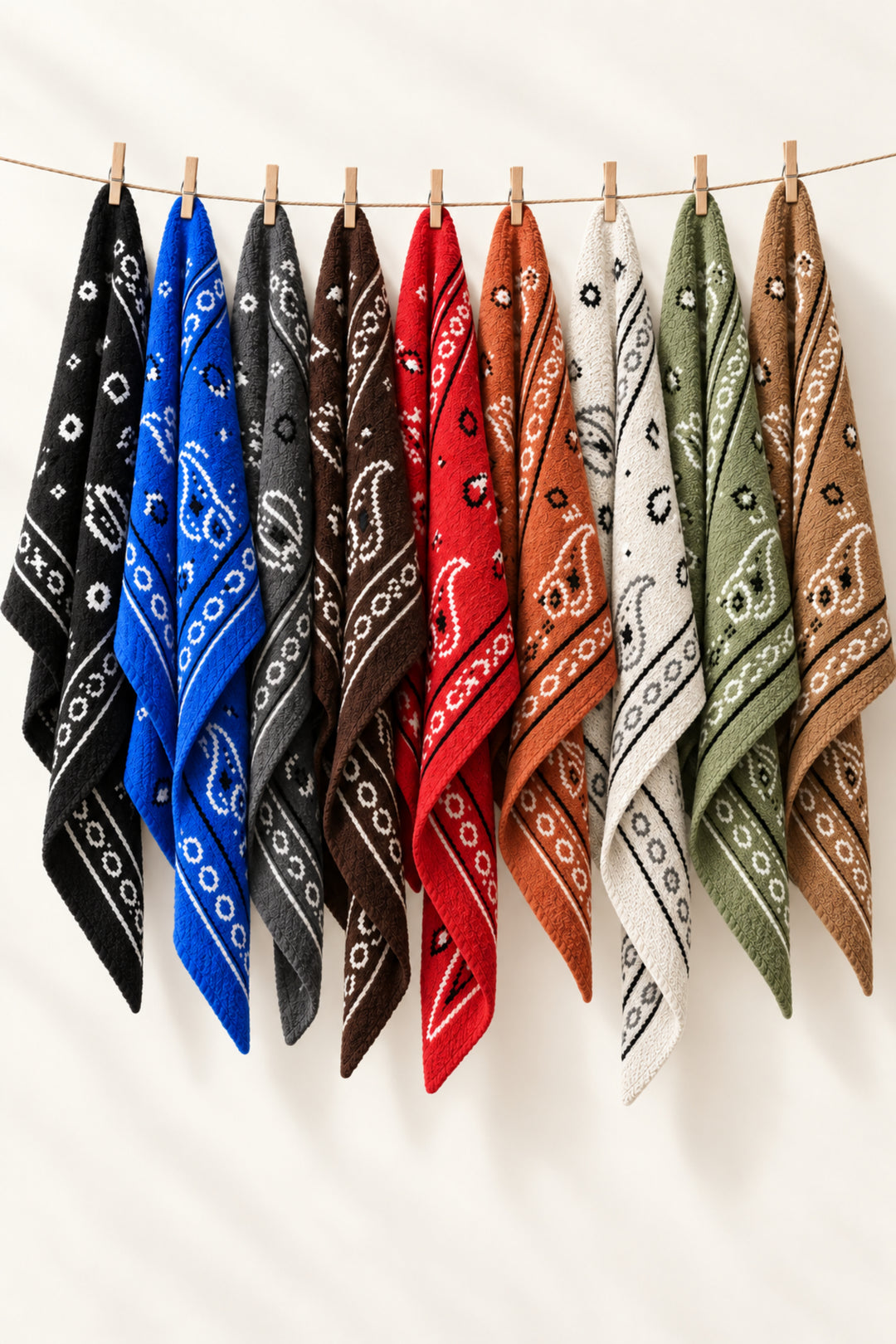 Paisley Pull Through Triangle Scarf