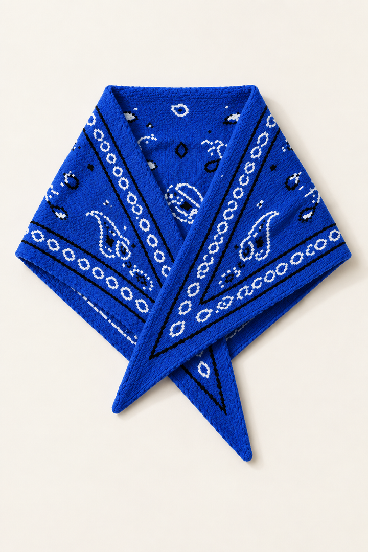 Paisley Pull Through Triangle Scarf