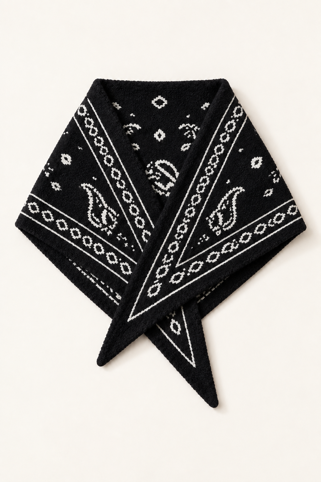 Paisley Pull Through Triangle Scarf