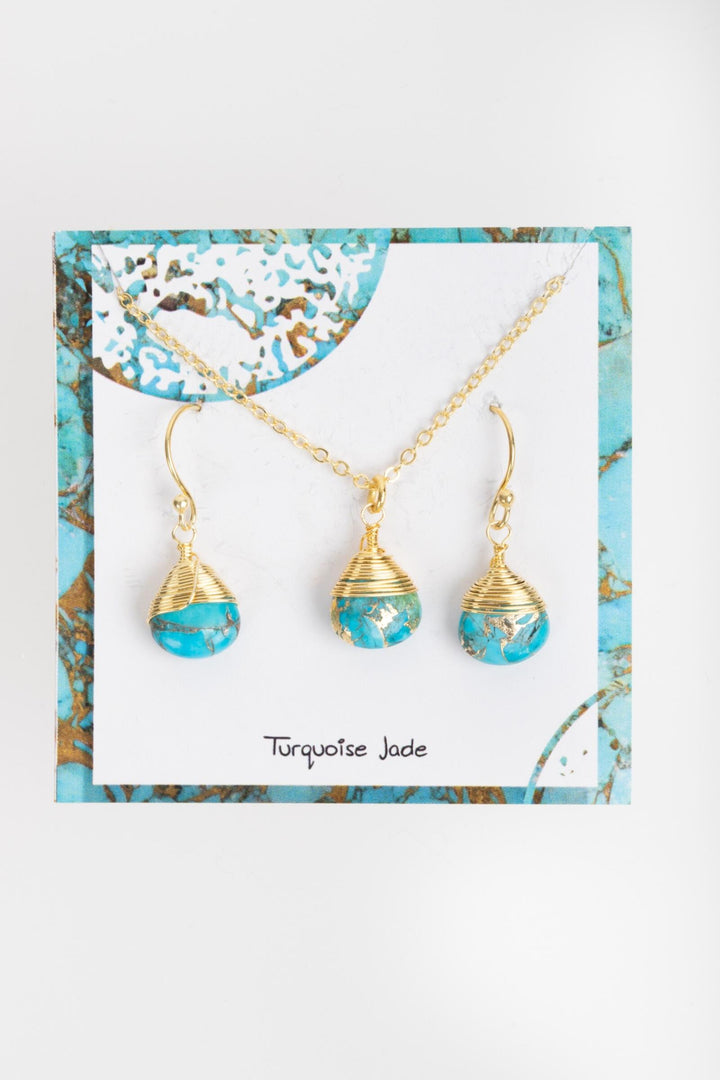 Mojave Mini Raindrop Earring and Necklace Set