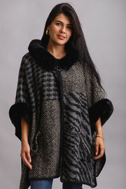 Tania Fur Faux Kimono