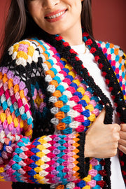 Granny Crochet Long Kimono