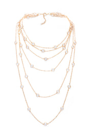 Glass Multi Layer Necklace