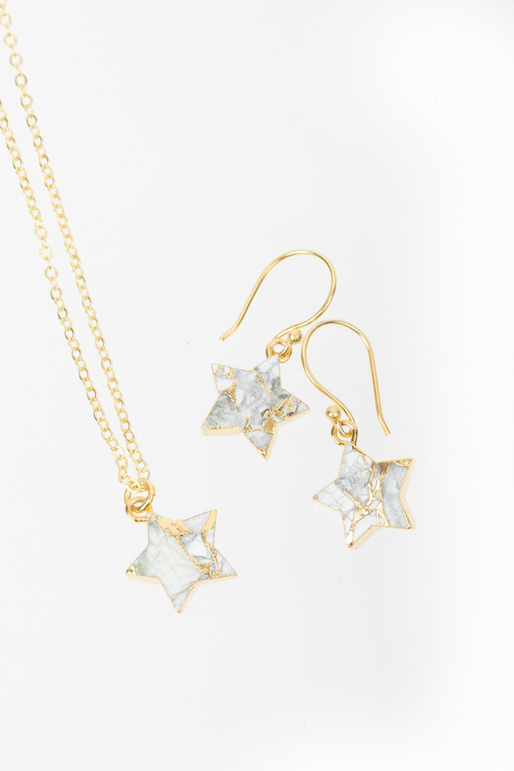 Mojave Mini Star Earring and Necklace Set