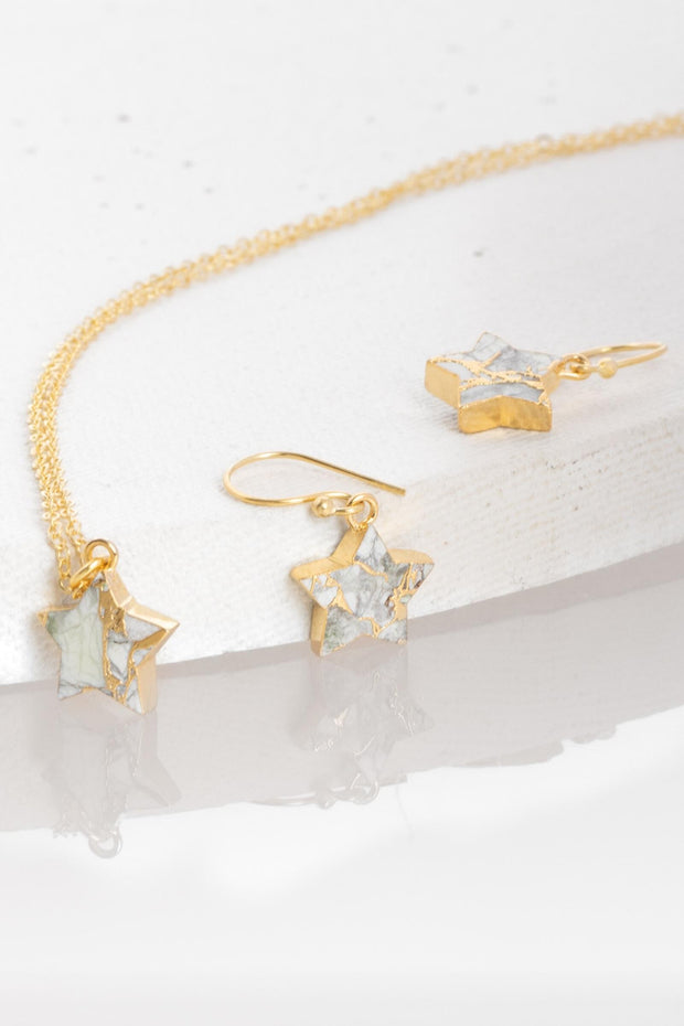 Mojave Mini Star Earring and Necklace Set