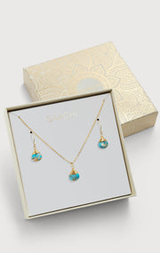 Mojave Mini Raindrop Earring and Necklace Set