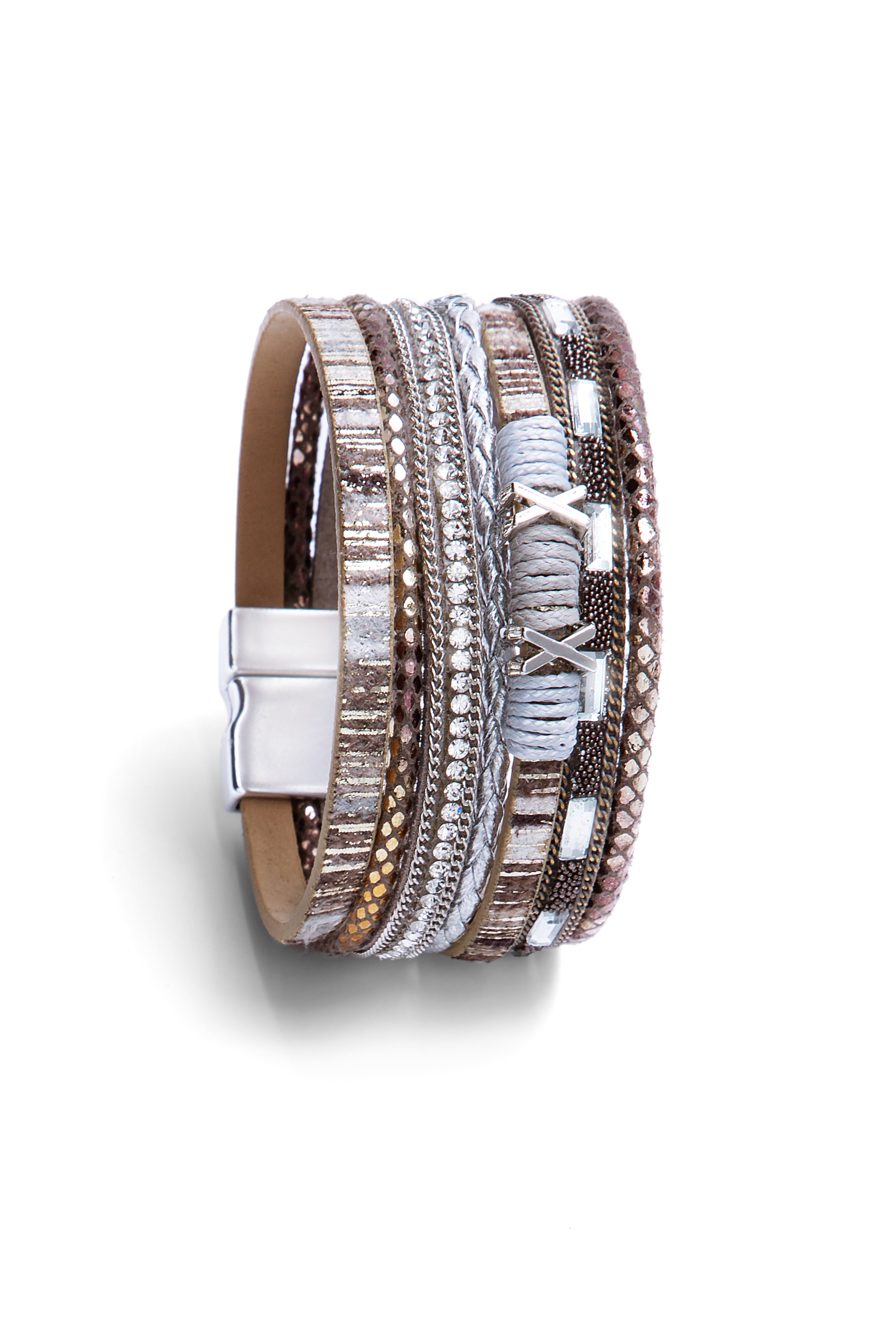 アクセサリー saaaya0512 Sweet Sands Multi Strand Leather Bracelet – Saachi Wholesale