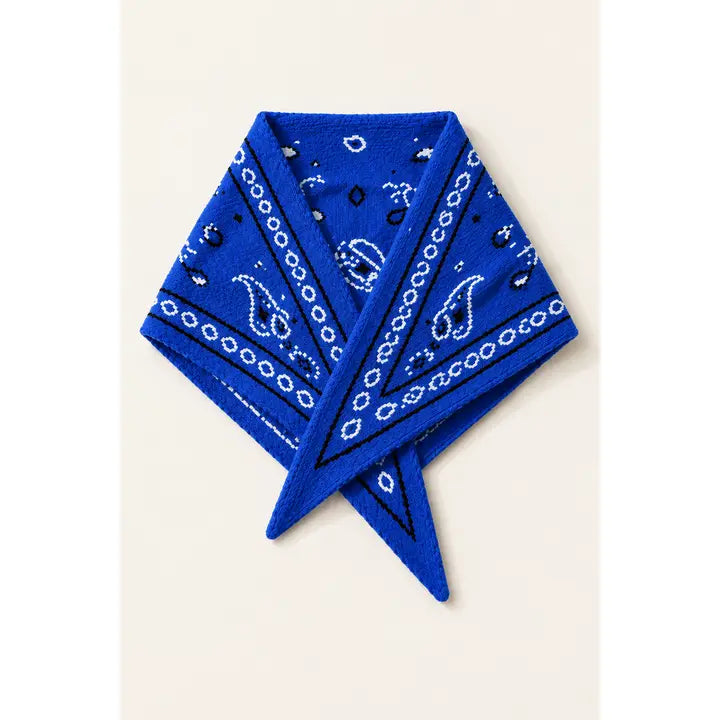 Paisley Pull Through Triangle Scarf