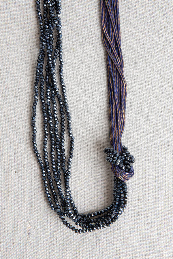 Short Knotted Chain Necklace