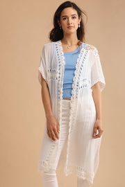Crochet Detail Kimono
