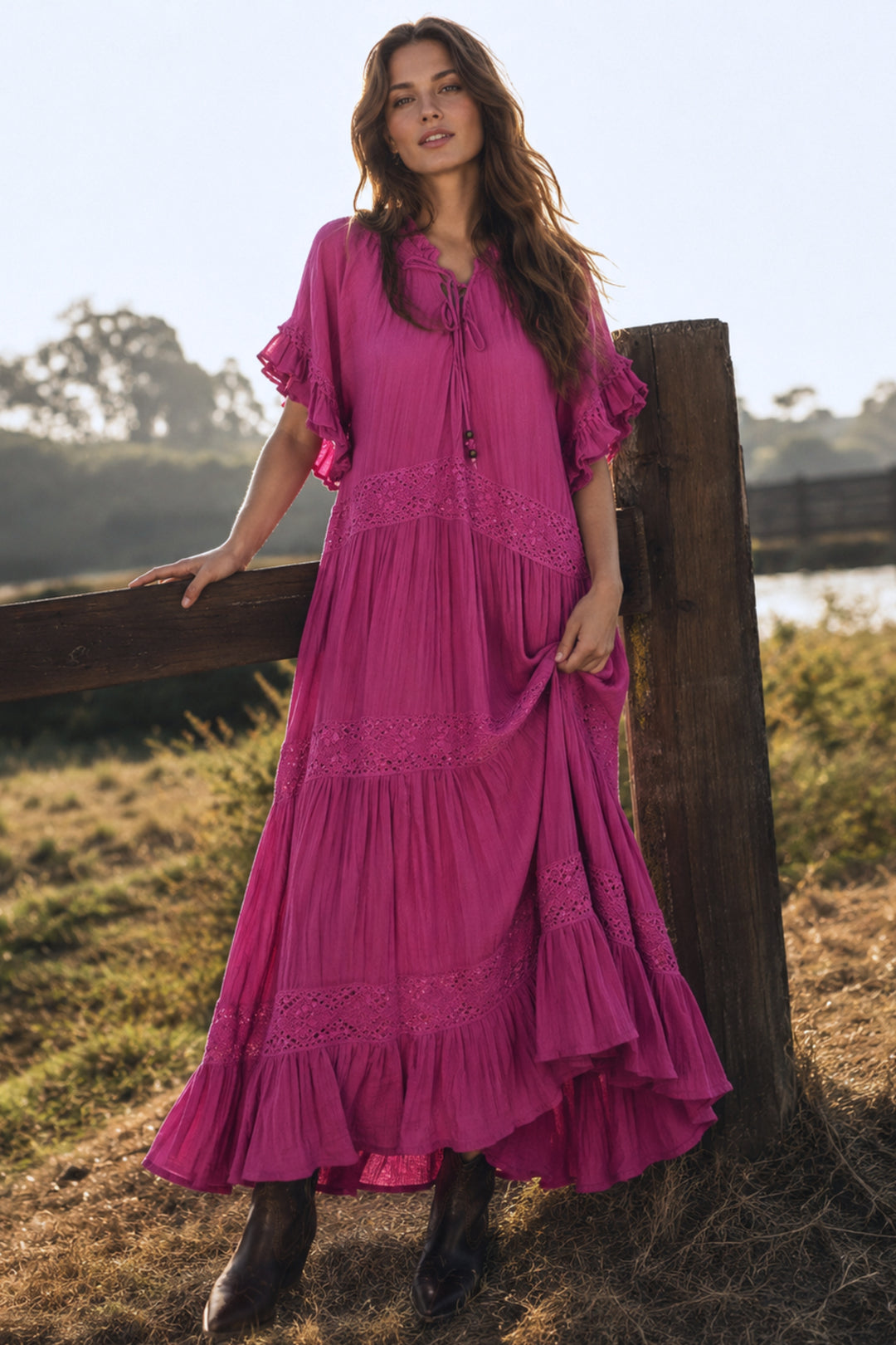 Cotton Long Cover Up Dress