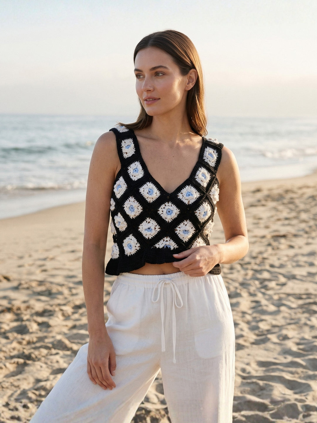 Granny Square Crochet Top