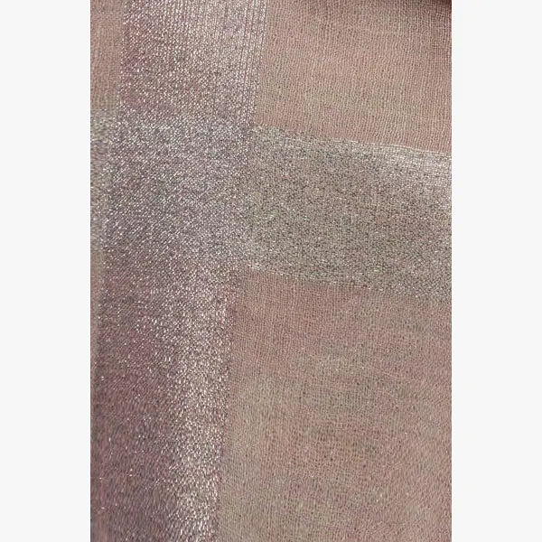 Silver Lurex Bordered Scarf