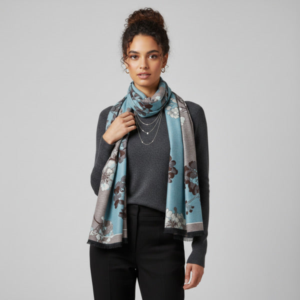 Floral Reversible Scarf