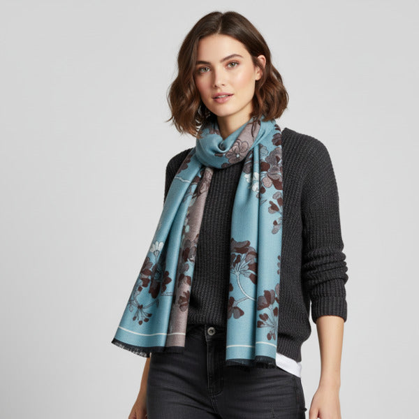 Floral Reversible Scarf