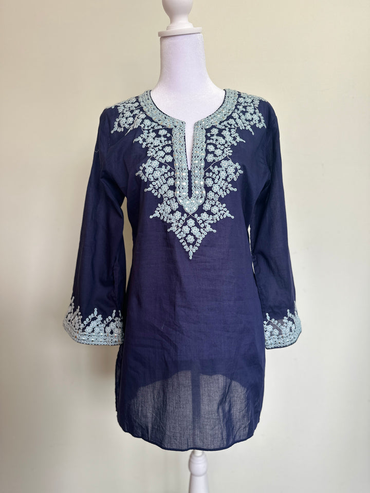 Embroidered Saachi Cotton Tunic