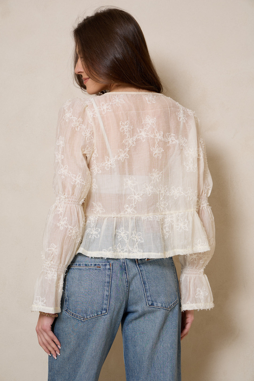 Meadow Floral Tie Front Top