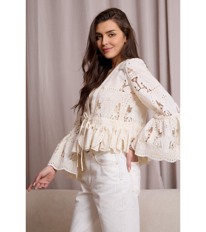 Antique Lace Ruffle Top