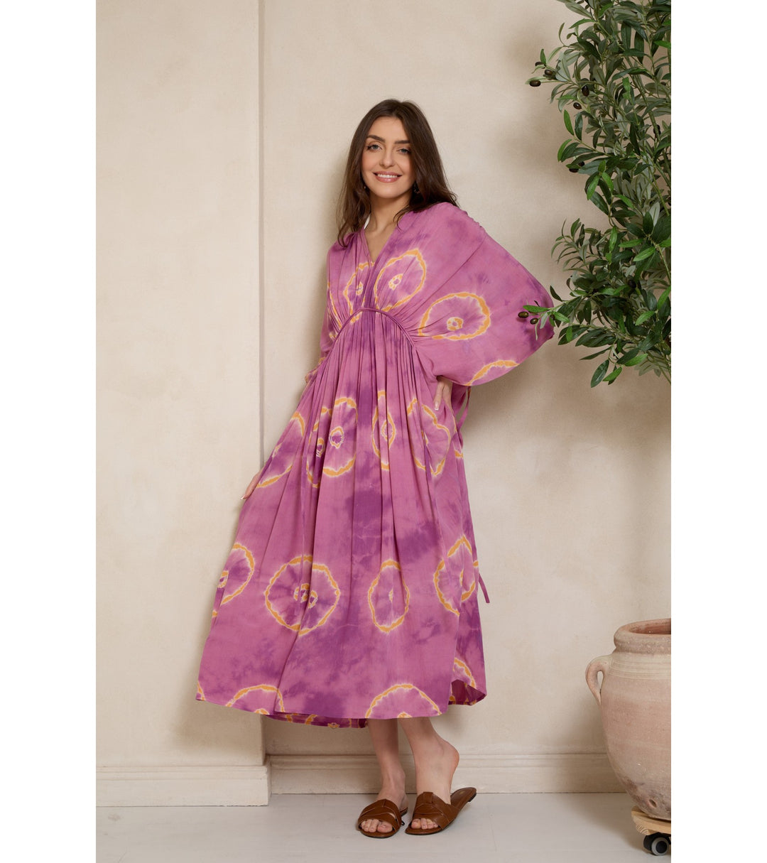 Tie Dye Midi Kaftan