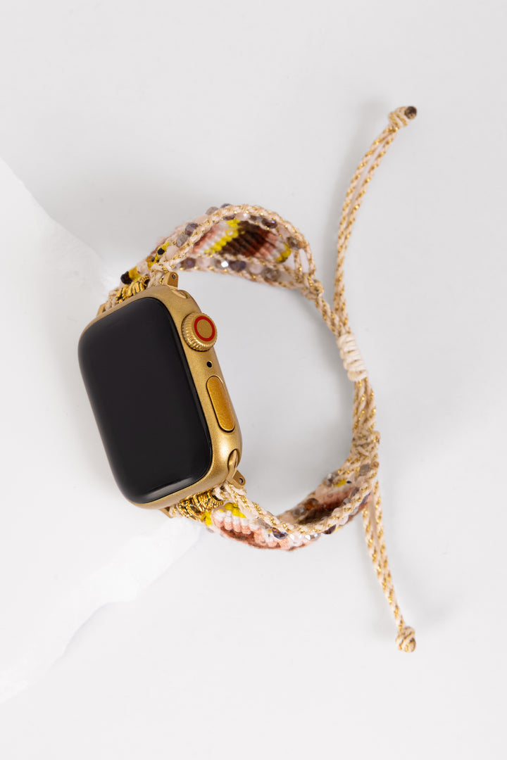 Woven Beaded Apple Watch Band