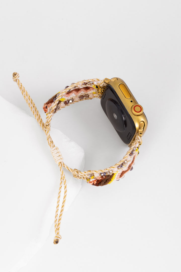 Woven Beaded Apple Watch Band