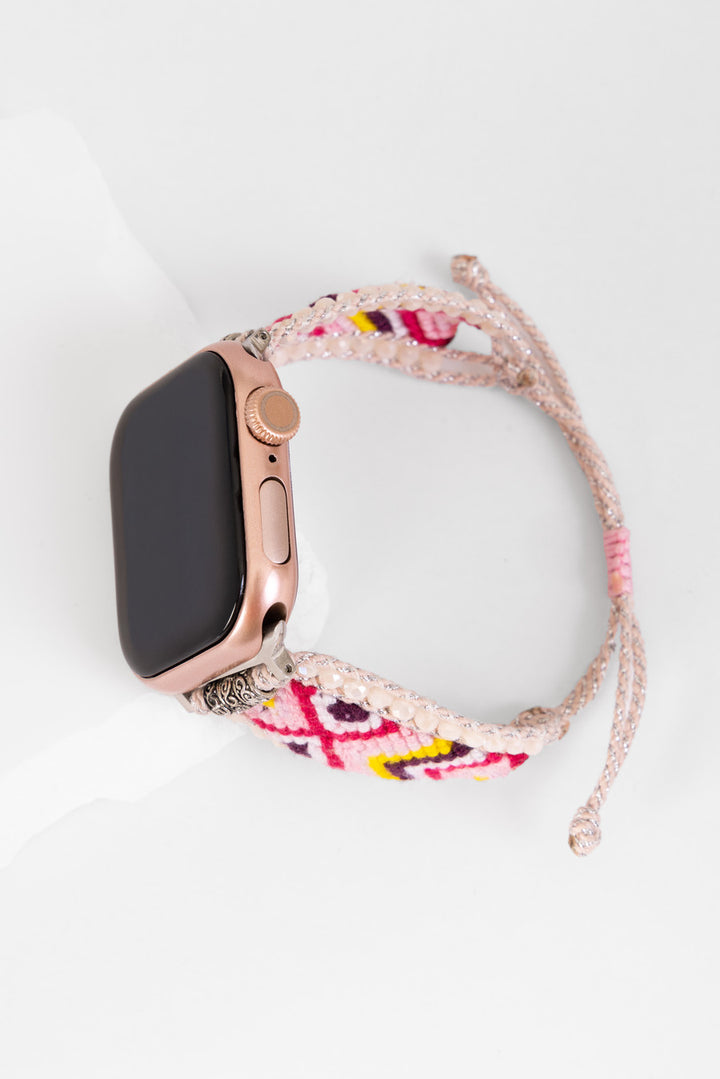 Woven Beaded Apple Watch Band