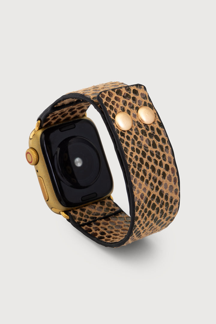 Leather Scale Apple Watch Band