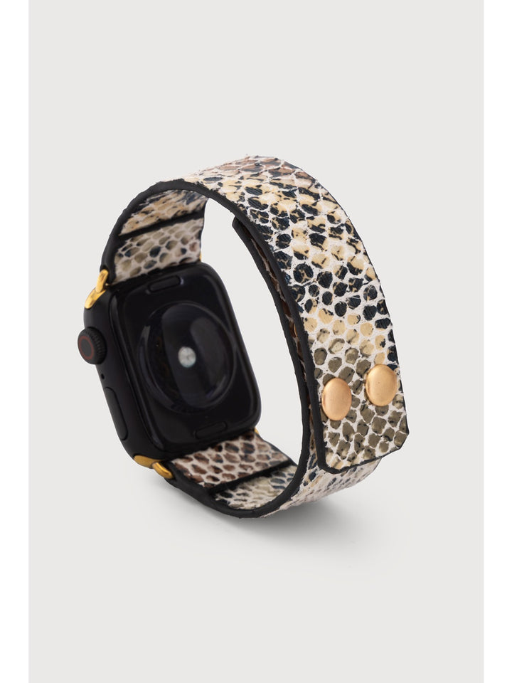 Leather Scale Apple Watch Band