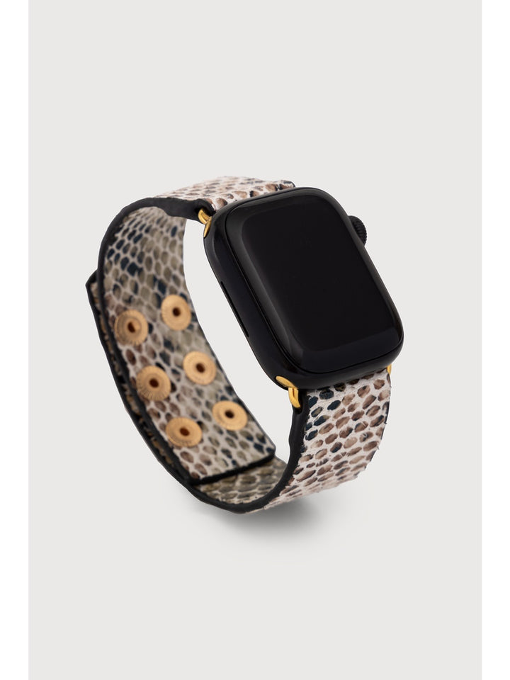 Leather Scale Apple Watch Band