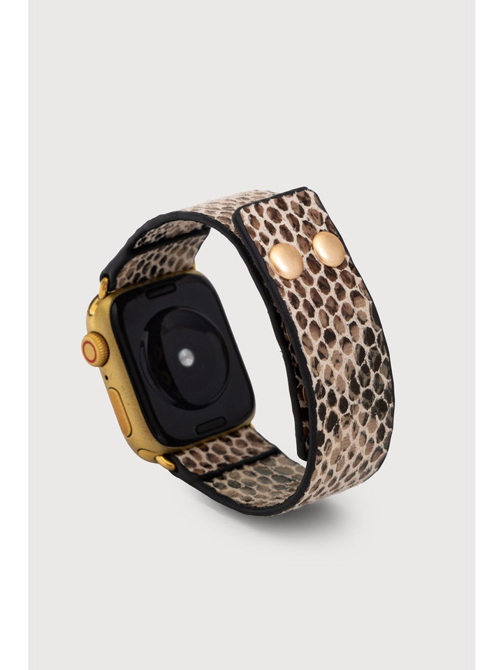Leather Scale Apple Watch Band