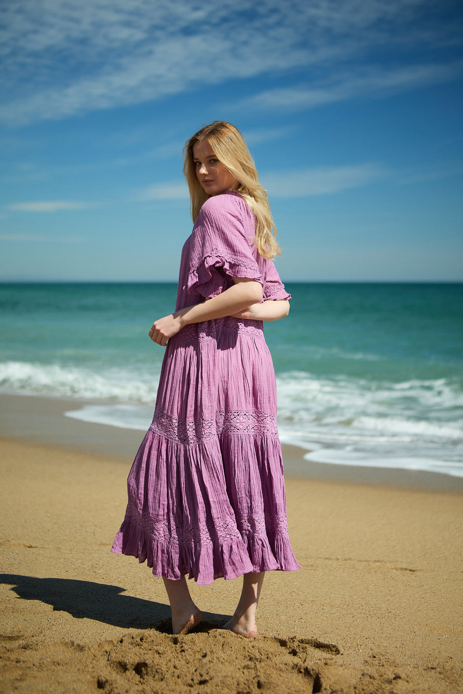 Cotton Long Cover Up Dress