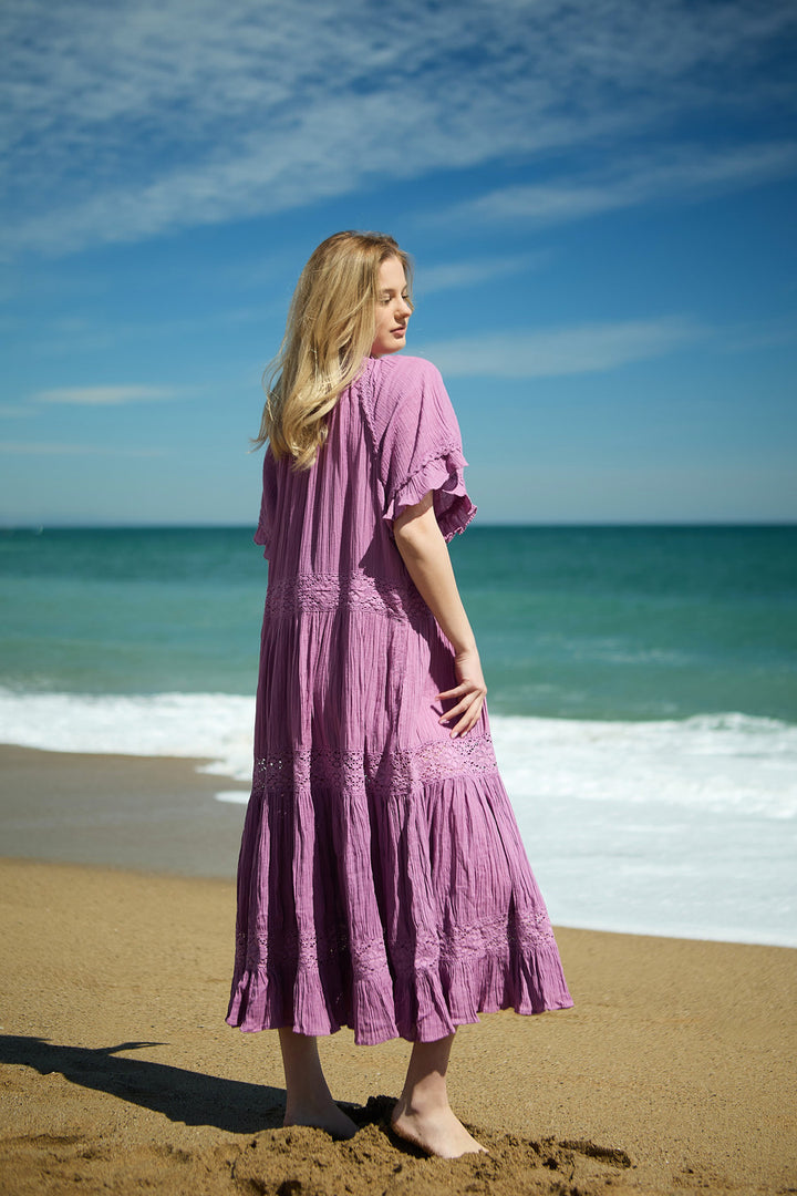 Cotton Long Cover Up Dress