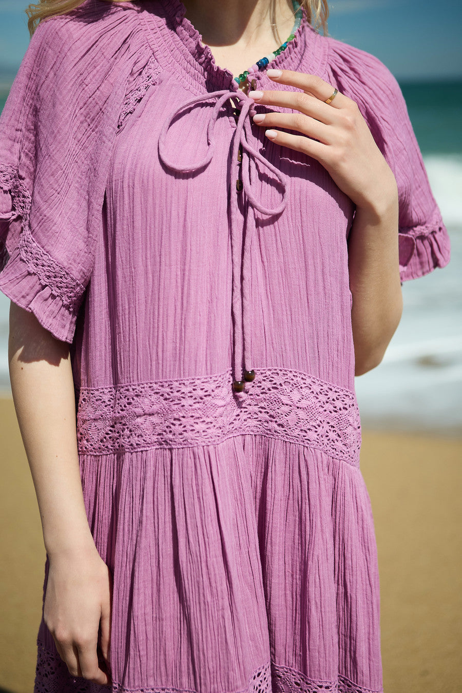 Cotton Long Cover Up Dress