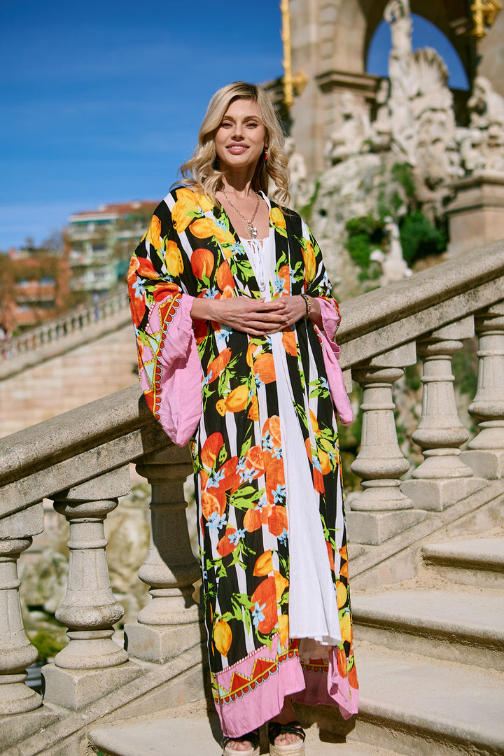 Citrus Motif Kimono