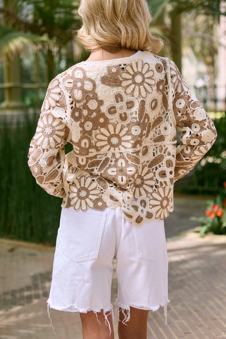 Flower Crochet Jacket