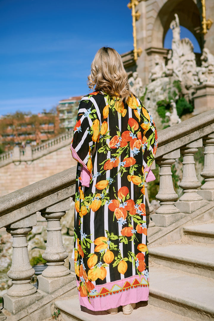 Citrus Motif Kimono