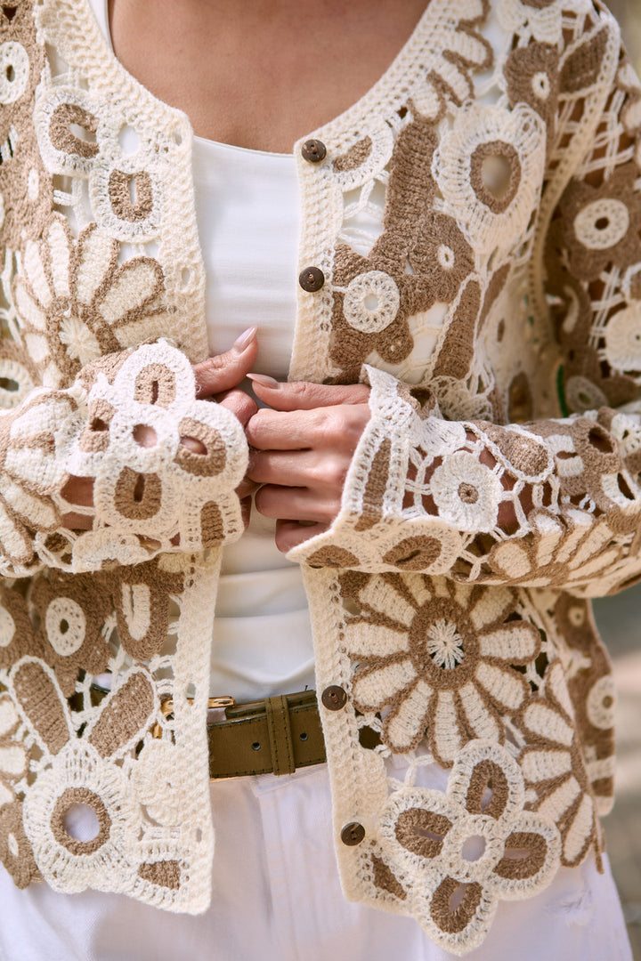 Flower Crochet Jacket