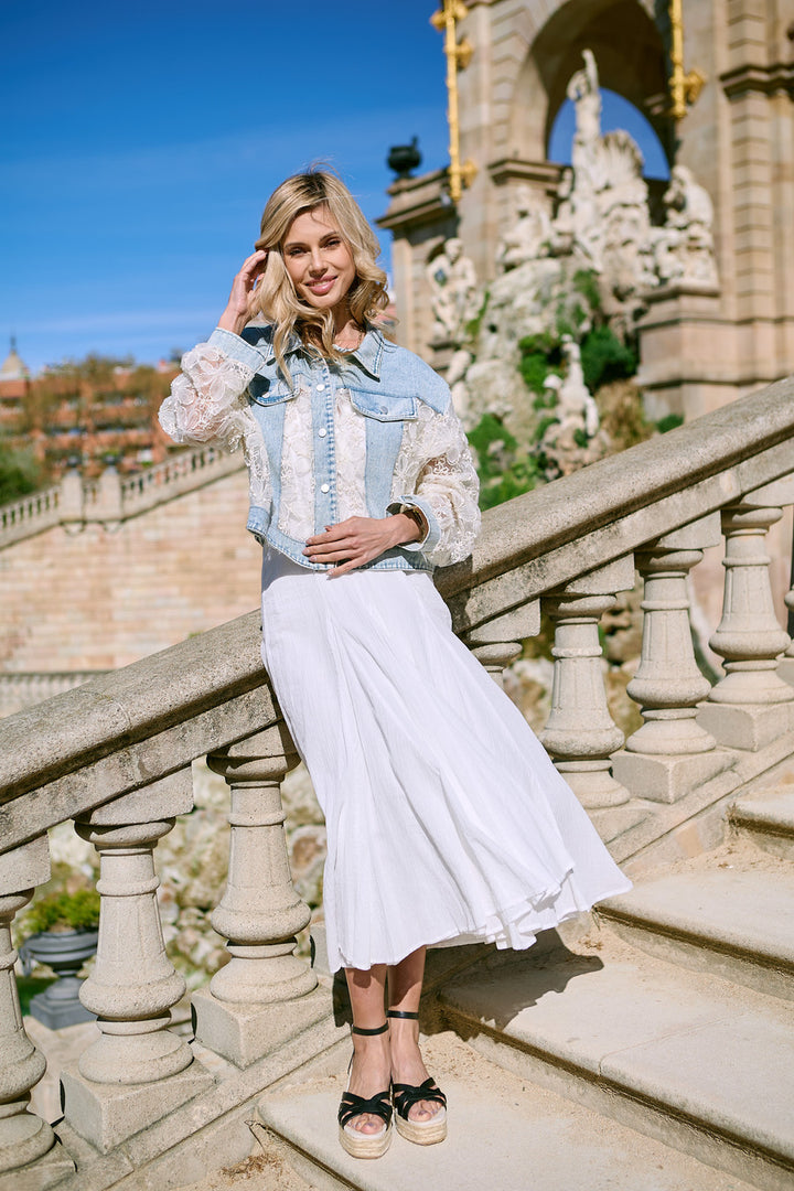 Denim Lace Jacket