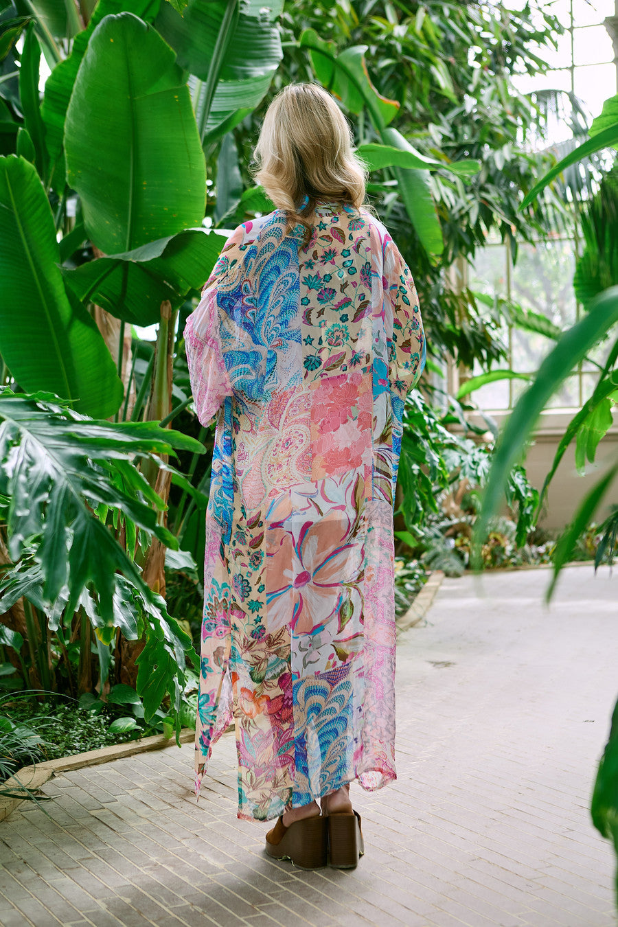 Spring Floral Patchwork Kimono