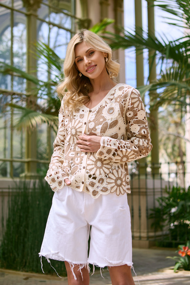 Flower Crochet Jacket