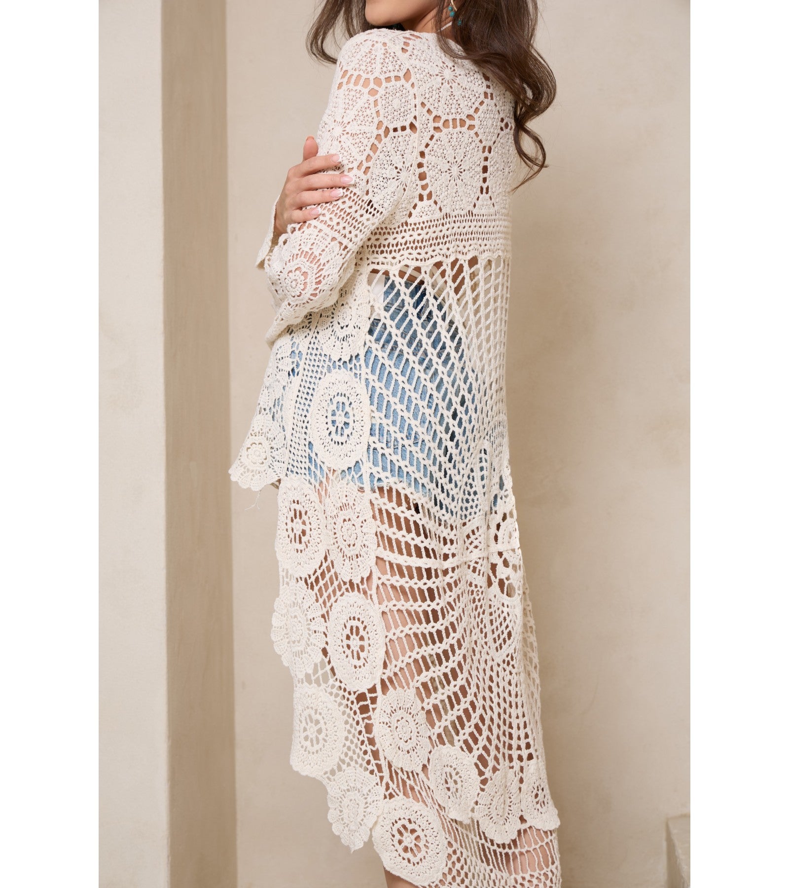 High Low Crochet Cover Up – Saachi Wholesale
