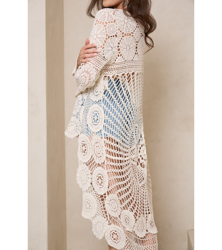 High Low Crochet Cover Up