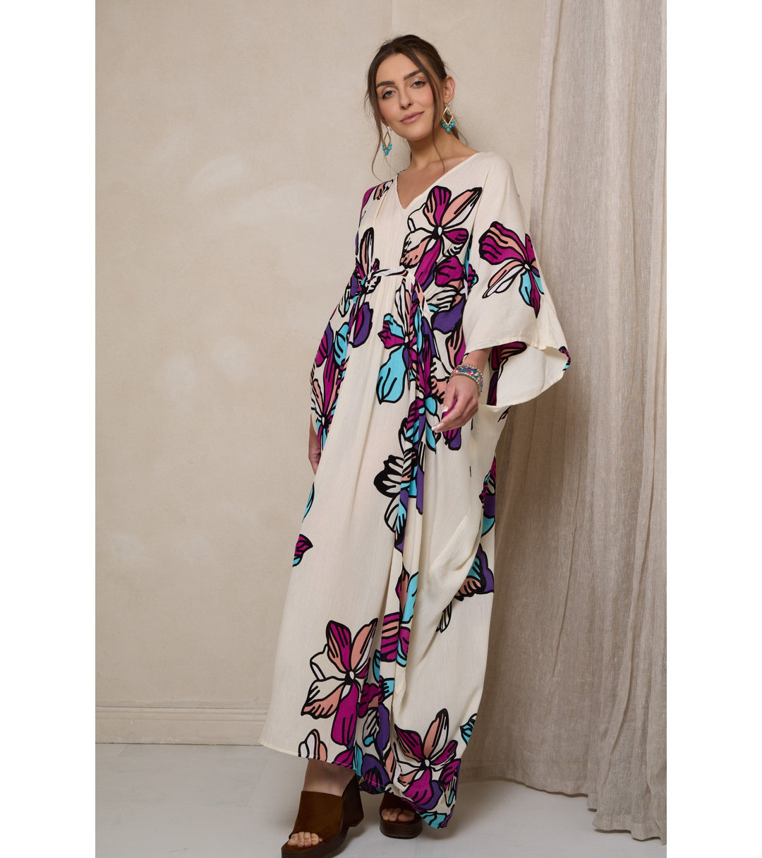 Tropical Floral Kaftan