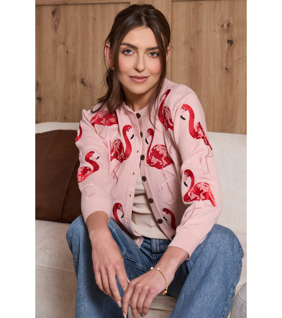 Flamingo Deco Cardigan