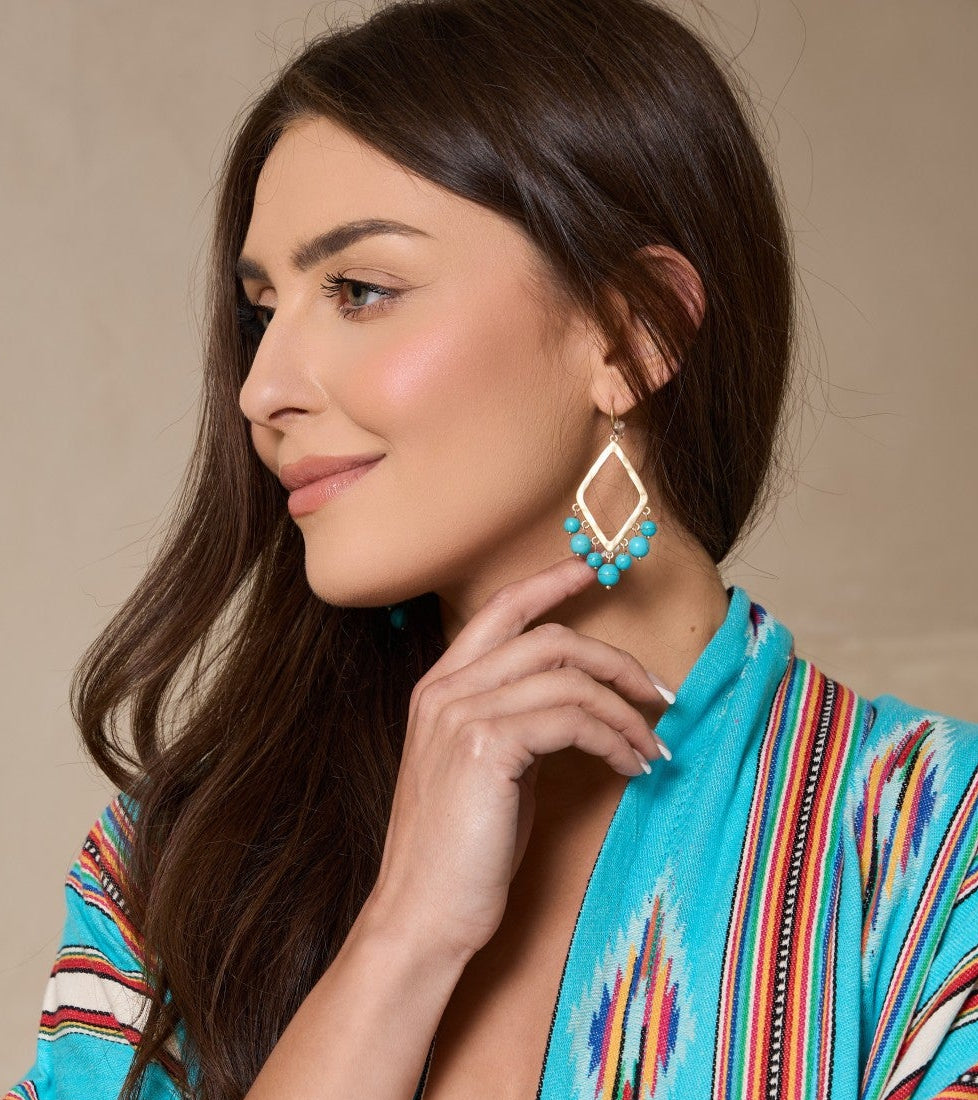 Sun Drop Beaded Earring