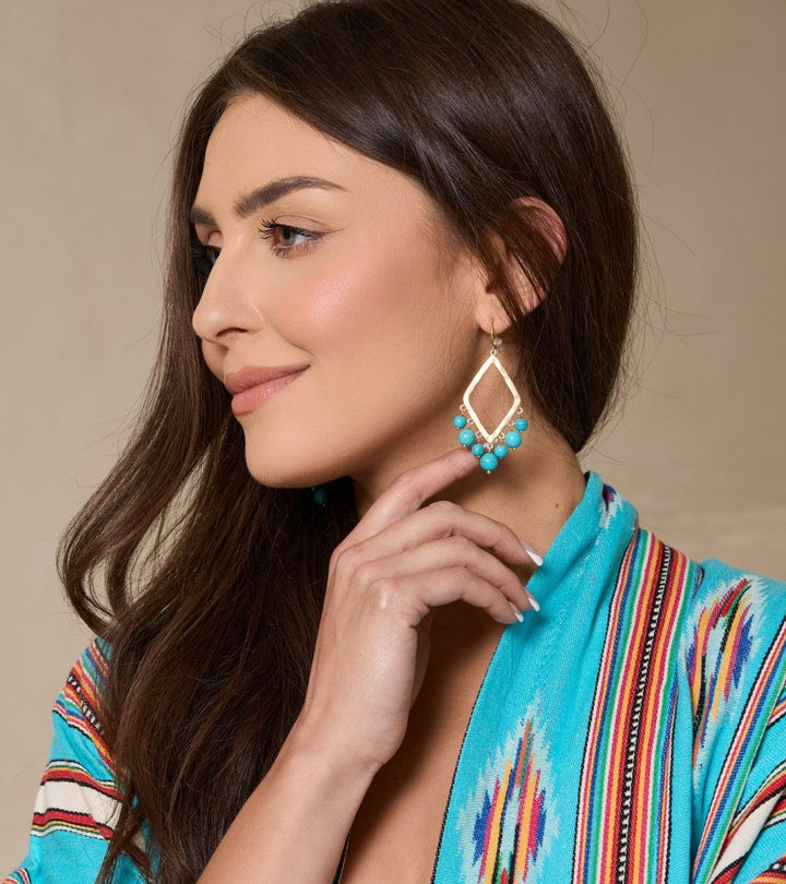 Sun Drop Beaded Earring