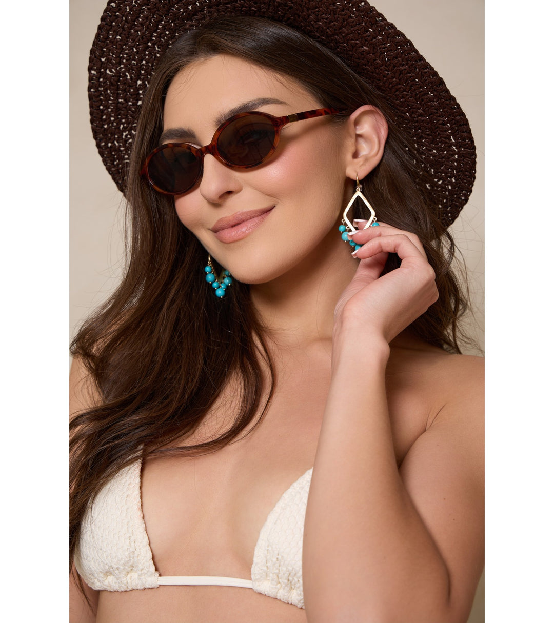 Sun Drop Beaded Earring