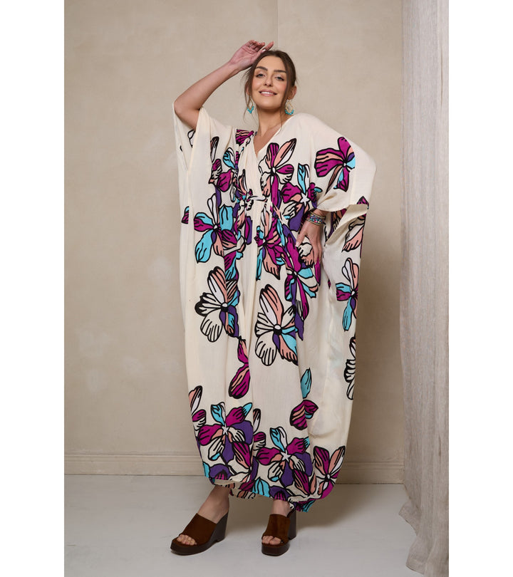 Tropical Floral Kaftan